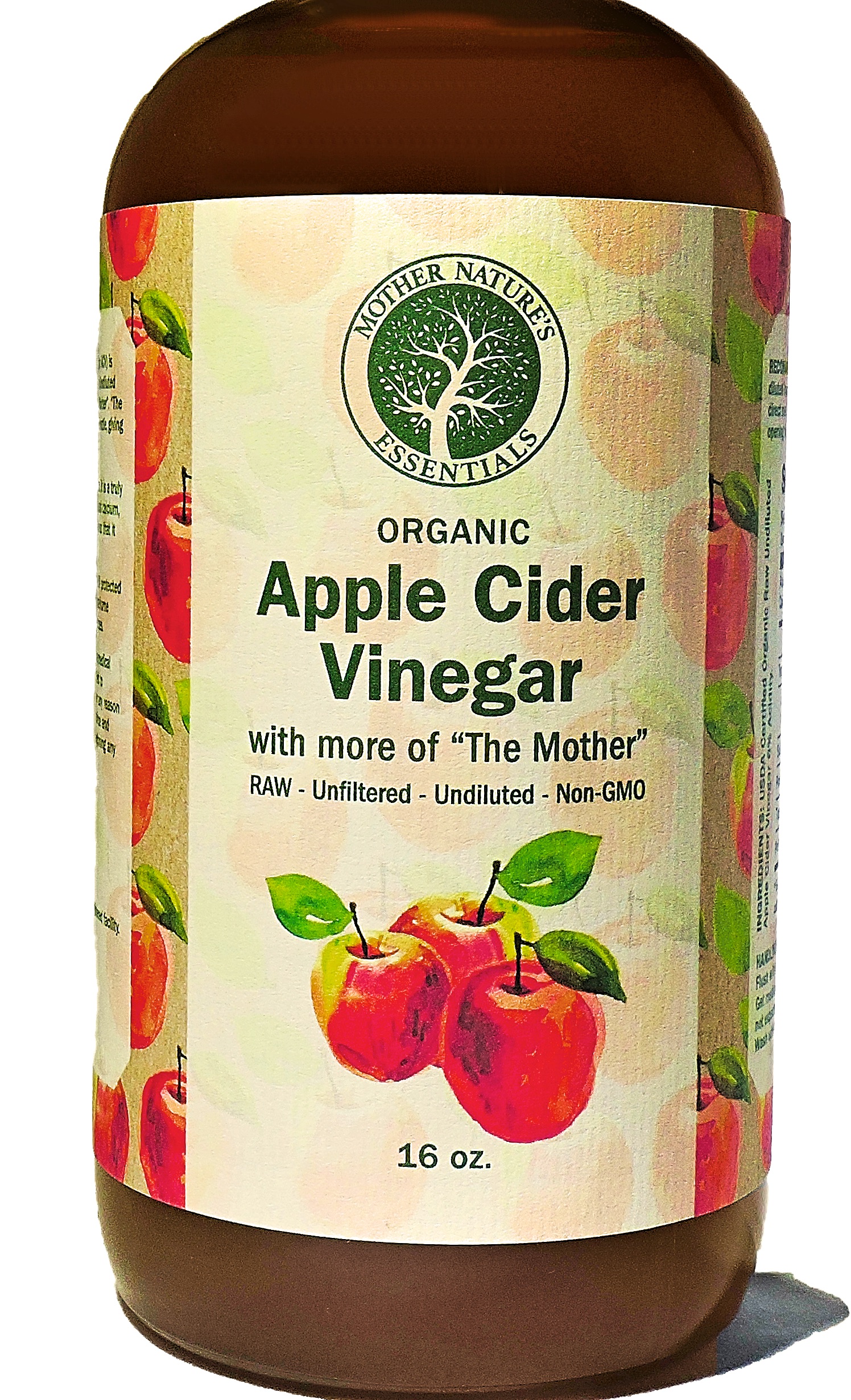 Apple Cider Vinegar, USDA Organic Raw, Unfiltered ...